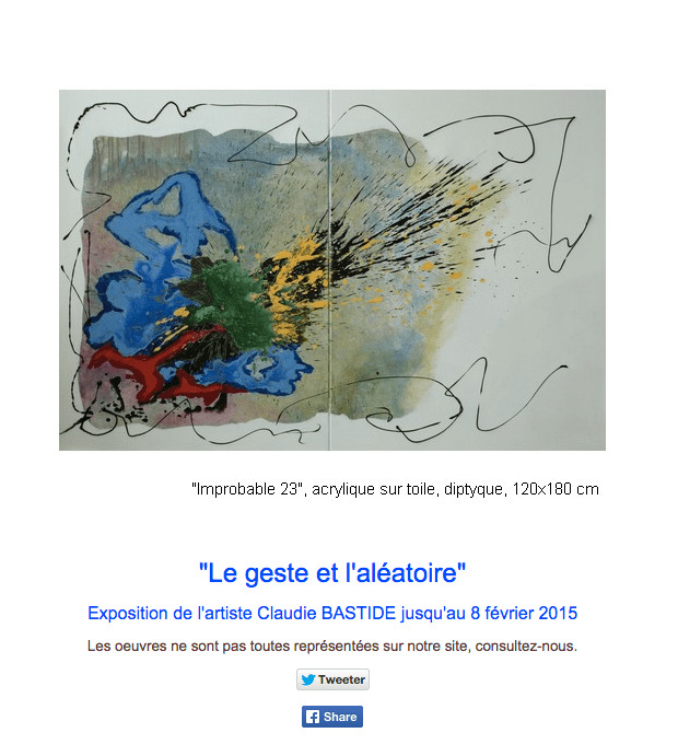 Exposition chez Arte Viva